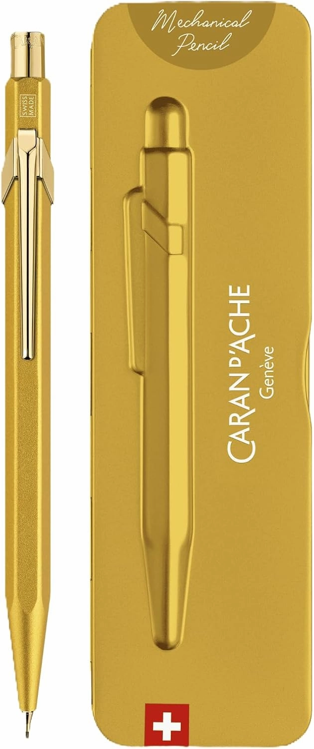 Caran d'Ache 844 Mechanical Pencil: Goldbar in slimpack