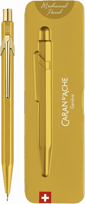 Caran d'Ache 844 Mechanical Pencil: Goldbar in slimpack