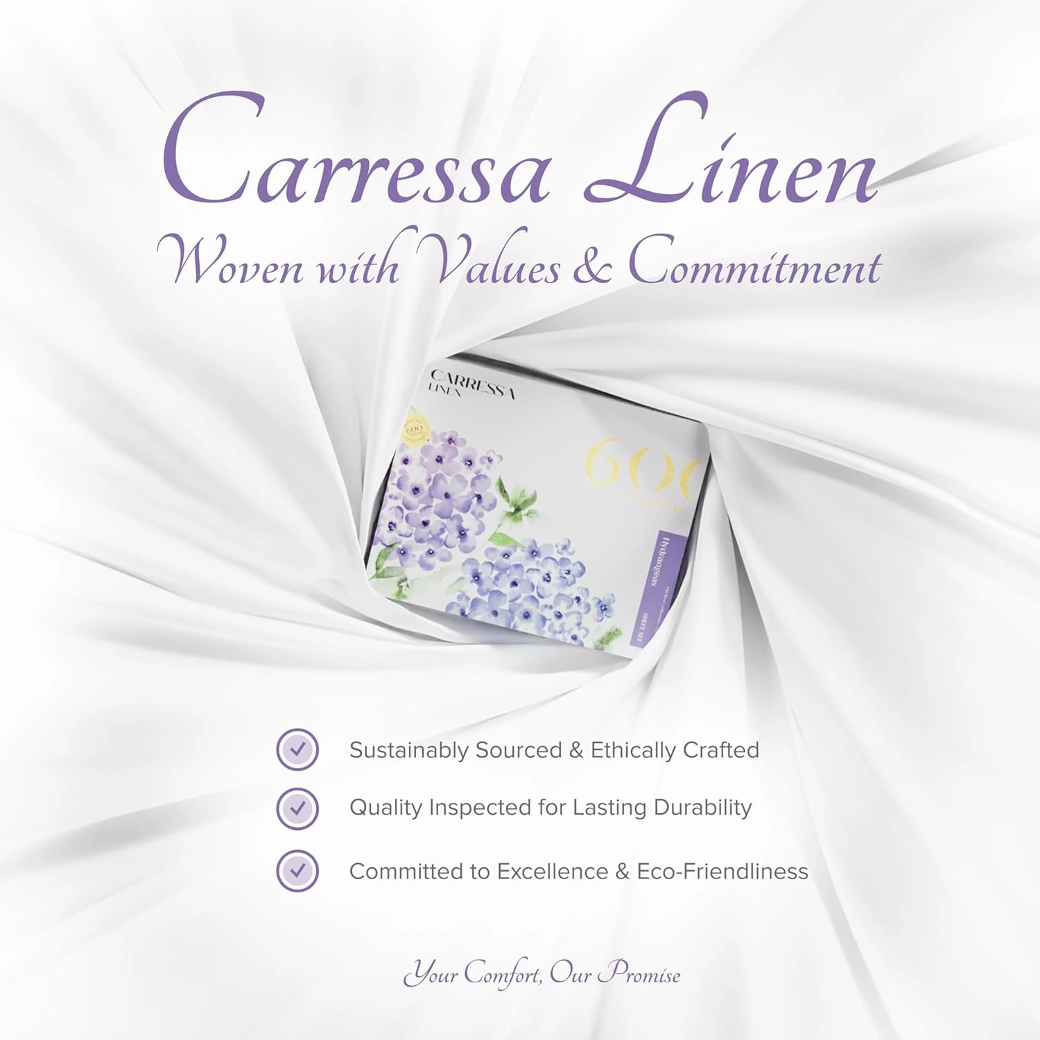 Carressa Linen Egyptian Cotton Sheet Set - 800 TC 4 PC Burgundy Queen Bedsheet for Queen Size Bed, Sateen Weave Luxury Hotel Sheets, Soft Cooling Bed Sheet, 16" Deep Pocket (Fits Upto 18" Mattress)