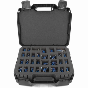 CASEMATIX Miniature Storage Hardshell Figure Case - 2 Layer Customizable Foam Miniature Case for Standard Miniatures/Large Units/Vehicles Compatible with Warhammer 40k DND and More