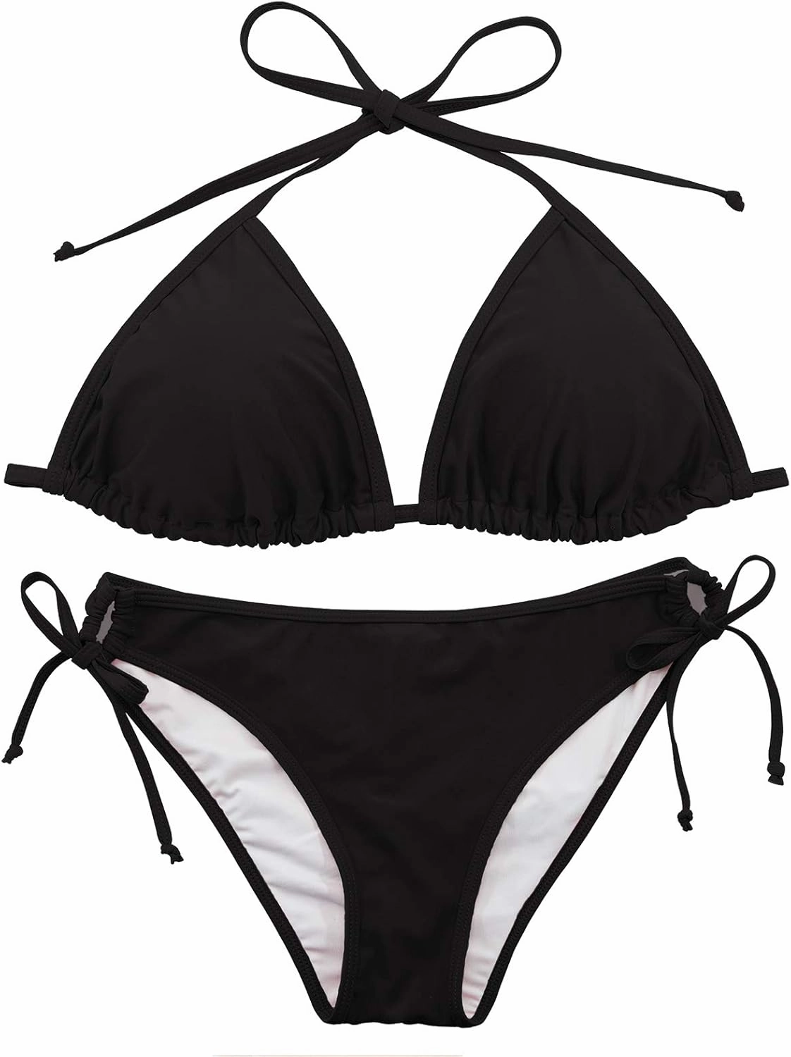 Century Star Women Tie Side Bottom Padded Top Triangle Bikini String Bathing Suit Two Piece Swimsuit