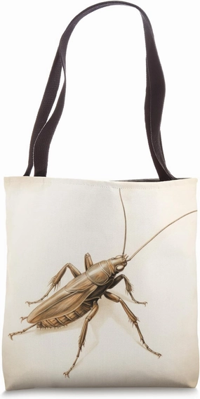 Charocal Grasshopper Drawing Tote Bag