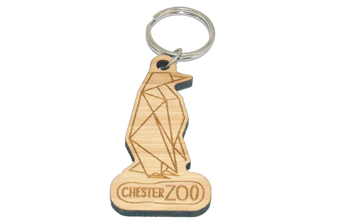 Chester Zoo Penguin Bamboo Keyring