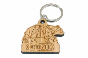 Chester Zoo Bear Bamboo Keyring