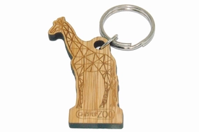 Chester Zoo Giraffe Bamboo Keyring