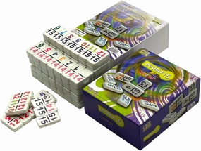 CHH 15 Professional Double Domino with Color Numbers – 136 Pieces Domino Set for All Ages