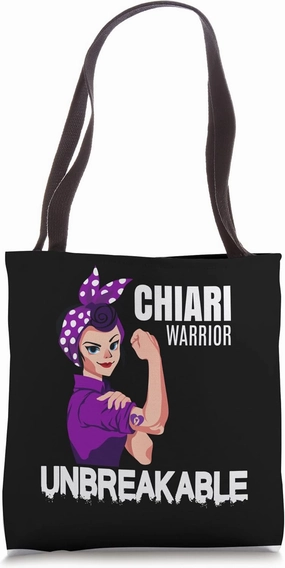 Chiari Warrior Unbreakable Awareness Tote Bag