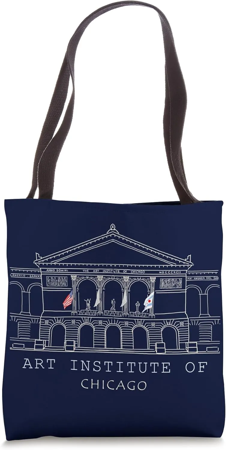 Chicago, Chicago Art Museum, Hand drawing, USA Tote Bag