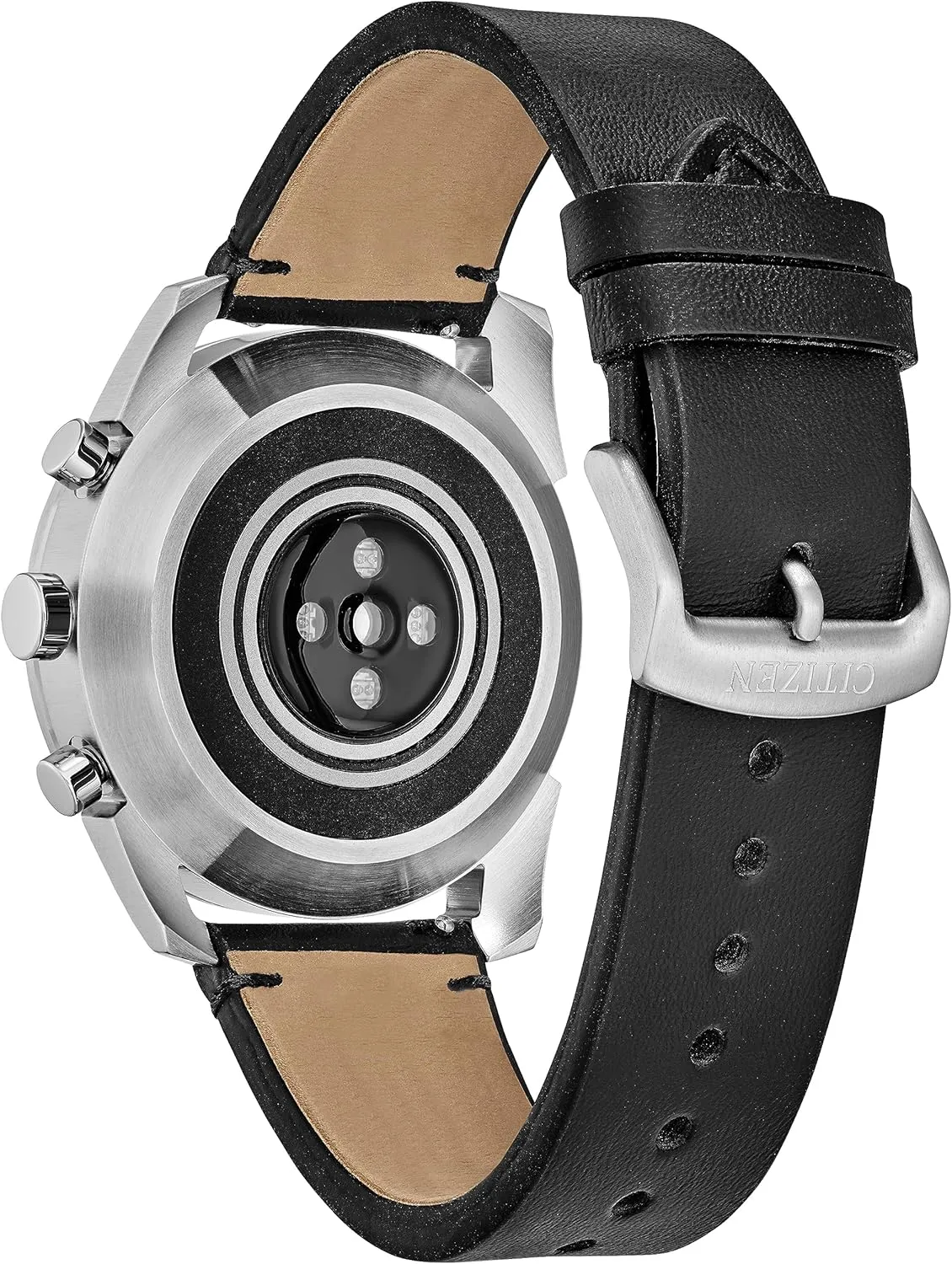 Citizen CZ Smartwatch with YouQ wellness app featuring IBM Watson® AI and NASA research, black and white customizable display, Bluetooth, HR, Activity Tracker, 18-day battery life, iPhone® and Android™ Compatible