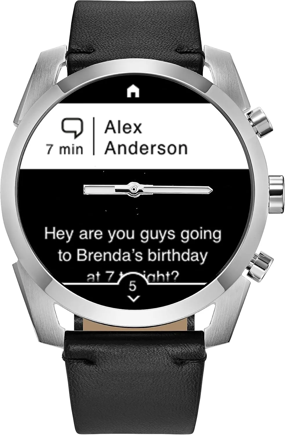 Citizen CZ Smartwatch with YouQ wellness app featuring IBM Watson® AI and NASA research, black and white customizable display, Bluetooth, HR, Activity Tracker, 18-day battery life, iPhone® and Android™ Compatible