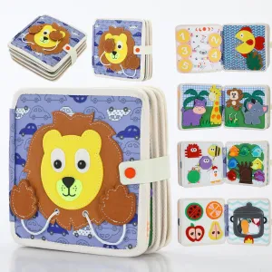 Cobelae Busy Book for Toddlers 3-5, Toddler Busy Board Felt Quiet Book for Baby 1-3, Preschool Learning Activities Educational Sensory Travel Toy for Kids Gift