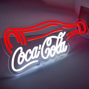 Cola Neon Sign for Wall Decor Neon lights for Bedroom Led Business Signs Suitable for Man Cave Bar Pub Store Bistro Restaurant Party Club Gift for Birthday Christmas Art Size 16.1 * 11.0In(ZYLD114)