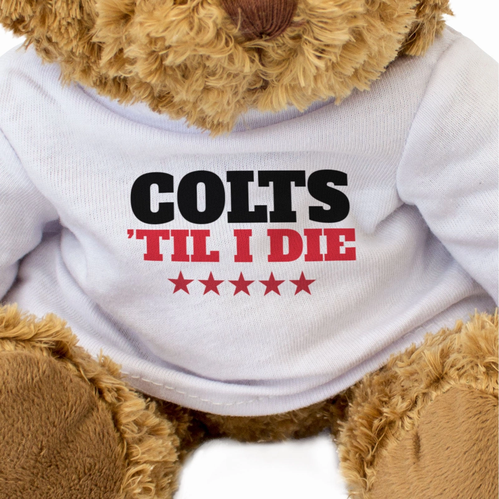 COLTS TIL I DIE - Teddy Bear - Cute Cuddly Soft - Gift Present