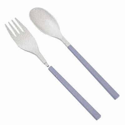 Compact Foldable Wheat Straw Cutlery Set
