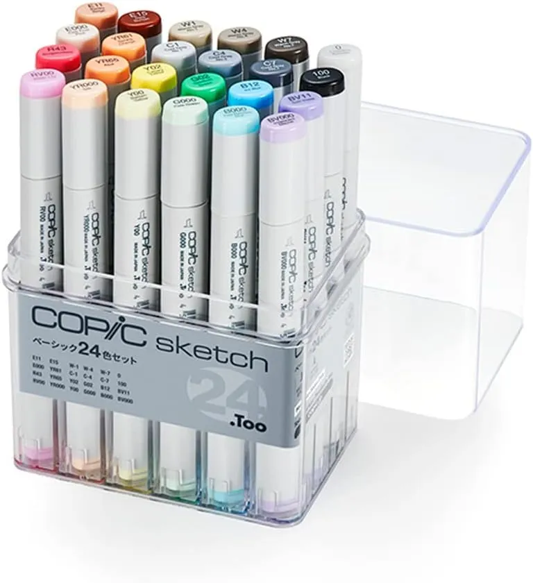 COPIC Too Copic Sketch Basic 24 Color Set Multicolor Illustration Marker Marker Pen