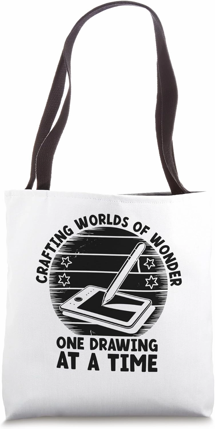 Crafting Worlds Of Wonder One Drawing At A Time Animation Tote Bag