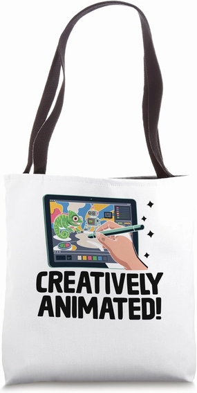 Creatively Animated! Animation Sketch Animate Storytelling Tote Bag