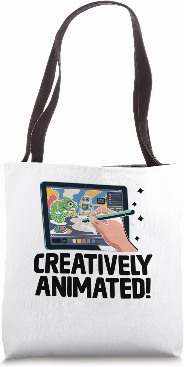 Creatively Animated! Animation Sketch Animate Storytelling Tote Bag