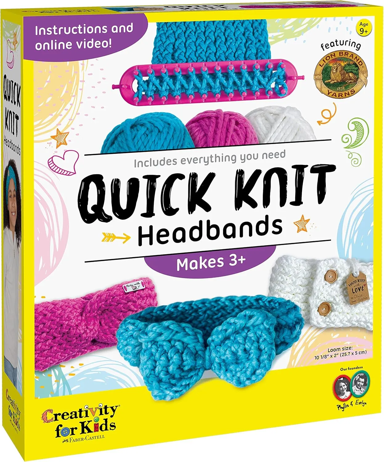 Creativity for Kids Quick Knit Headband Making Kit - Kids Knitting Kit for Beginners - DIY Projects for Kids