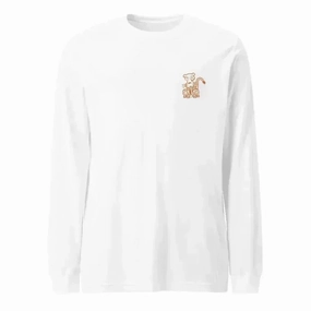 Custom Embroidered Haunted Zoo Animals Long Sleeve T-Shirt
