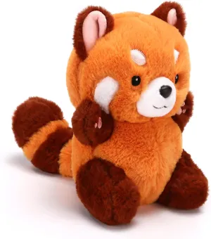 Cute Red Panda Plush Toy - Stuffed Animal Gift for Girlfriend, Kids Birthday - 9" Red Panda
