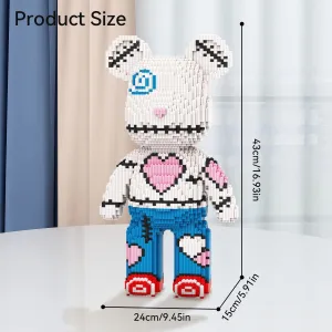 DAHONPA Heart Montage Bear Micro Building Blocks for Adults (5350 PCS), Bear Bricks Set Creative Home, Gift for Adults and Kids