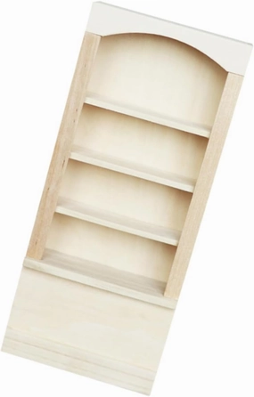 DECHOUS 1pc Scale Miniature Bookshelf Model for Dollhouse Decoration Compact Wooden Design for Scene Layout Accessory for Photography and Boys and Girls Play