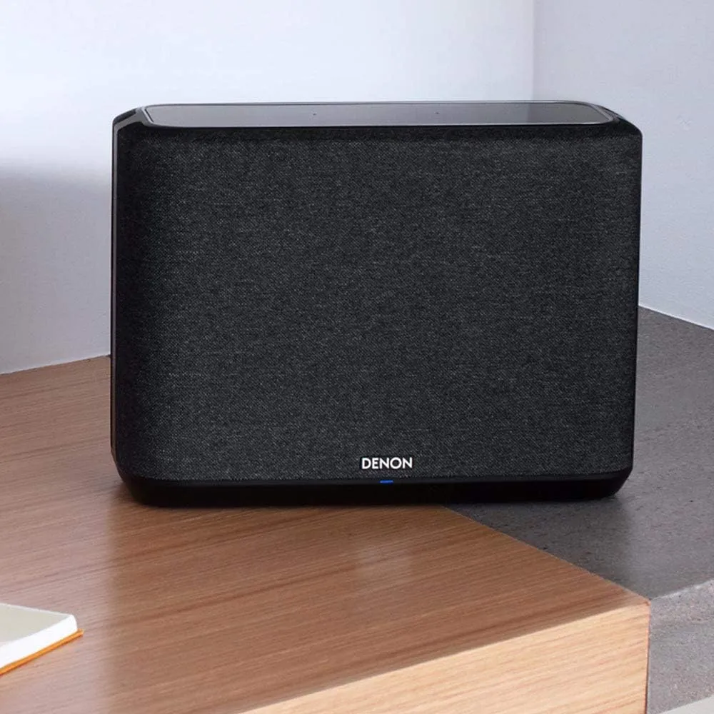 Denon Home 250 Wireless Smart Speaker – Mid-Size, Stereo Sound, Wi-Fi & Bluetooth, HEOS Built-in, Alexa Built-in, Siri & AirPlay 2, Spotify Connect, Multi-Room Support, Black