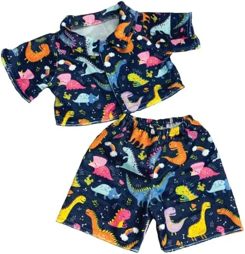 Diggin Dinos PJ's for Your Teddy Friend Fits Most 6-10 inch Stuffed Animals Clothes Shirt Basic Stuffed Bears Shirt
