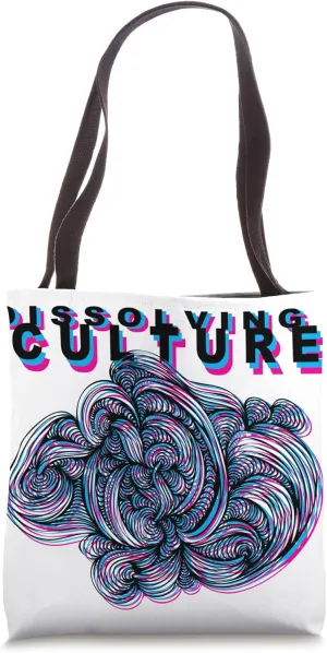 Dissolving Culture Psychedelic Swirls Original Drawing Tote Bag