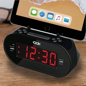 DOK Alarm Clock with Universal Smart Phone Cradle