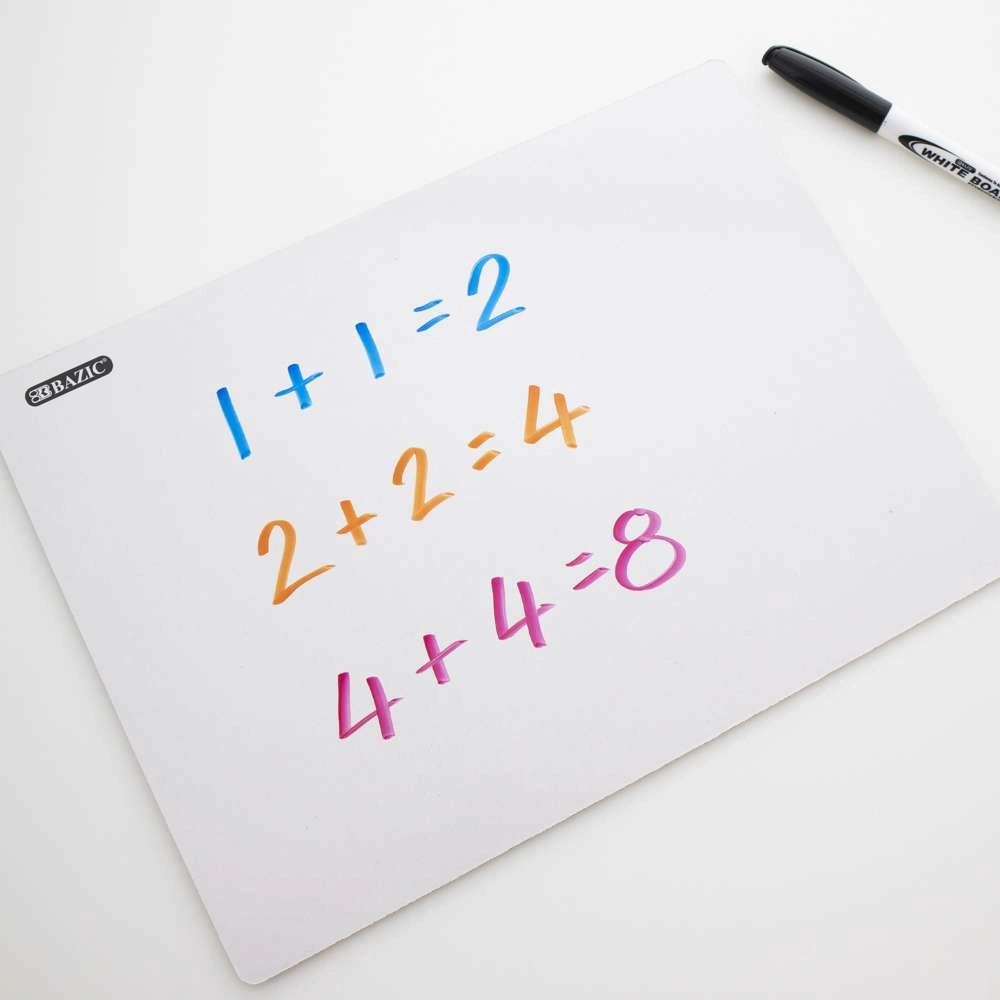Double Sided Dry Erase Lap Board 9" X 12"