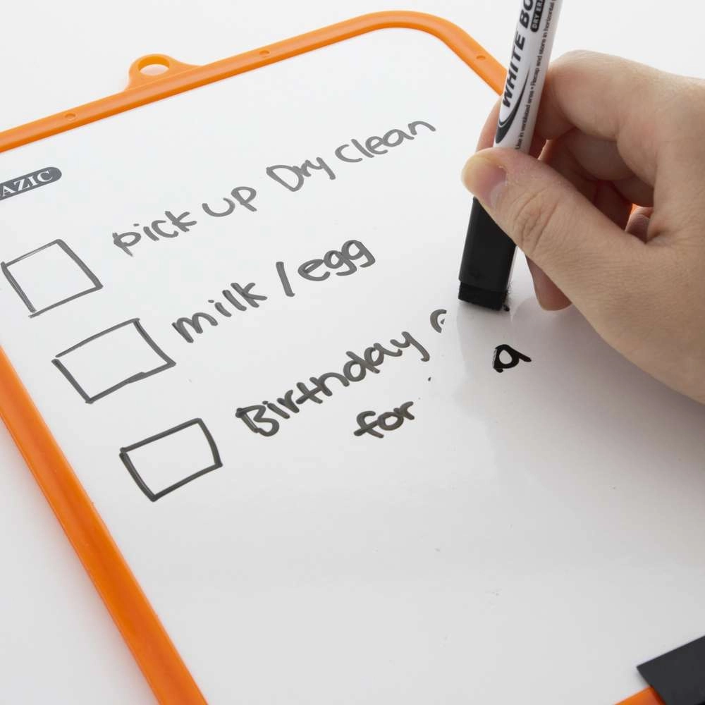 Double Sided Dry Erase Learning Board 7.4" X 10.3" w/ Marker