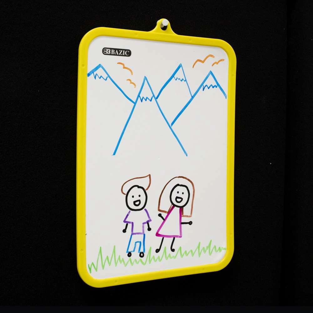 Double Sided Dry Erase Learning Board 7.4" X 10.3" w/ Marker