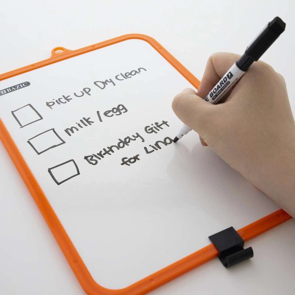 Double Sided Dry Erase Learning Board 7.4" X 10.3" w/ Marker