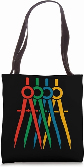 Drawing Compasses Tote Bag