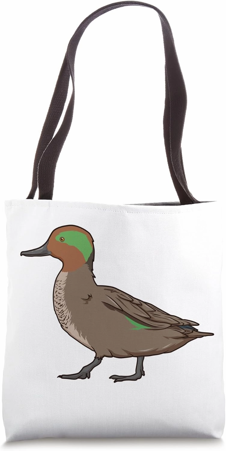 Drawing of Eurasian Teal Tote Bag