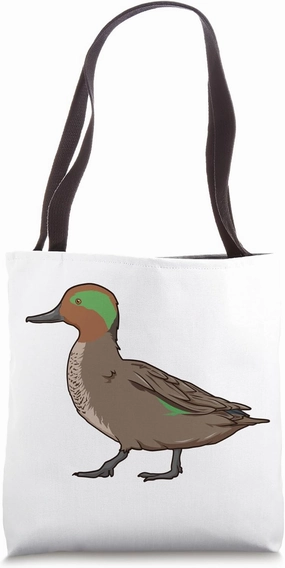 Drawing of Eurasian Teal Tote Bag