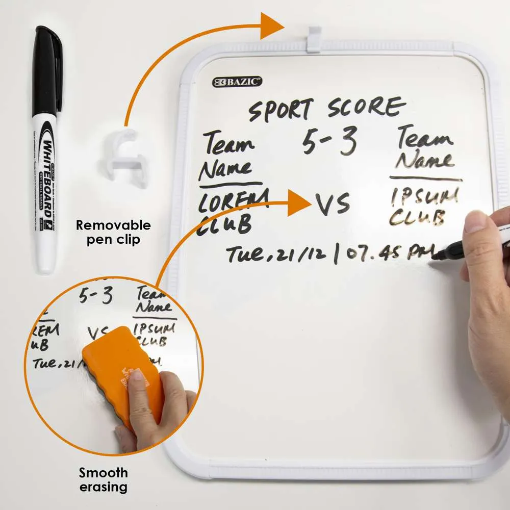 Dry Erase Board 8.5" X 11" w/ Marker