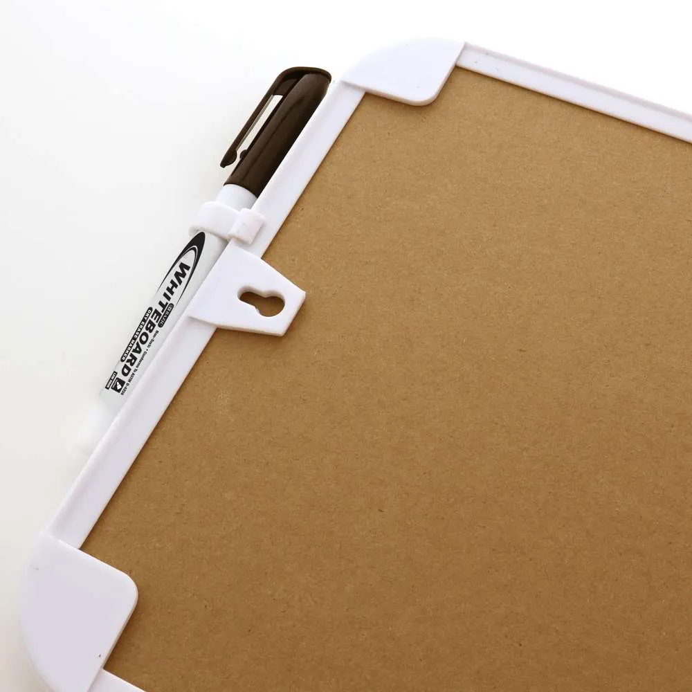 Dry Erase / Cork Combo Board 8.5" X 11" w/ Marker