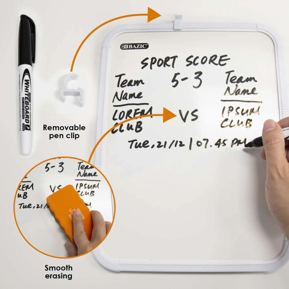 Dry Erase Board 8.5" X 11" w/ Marker