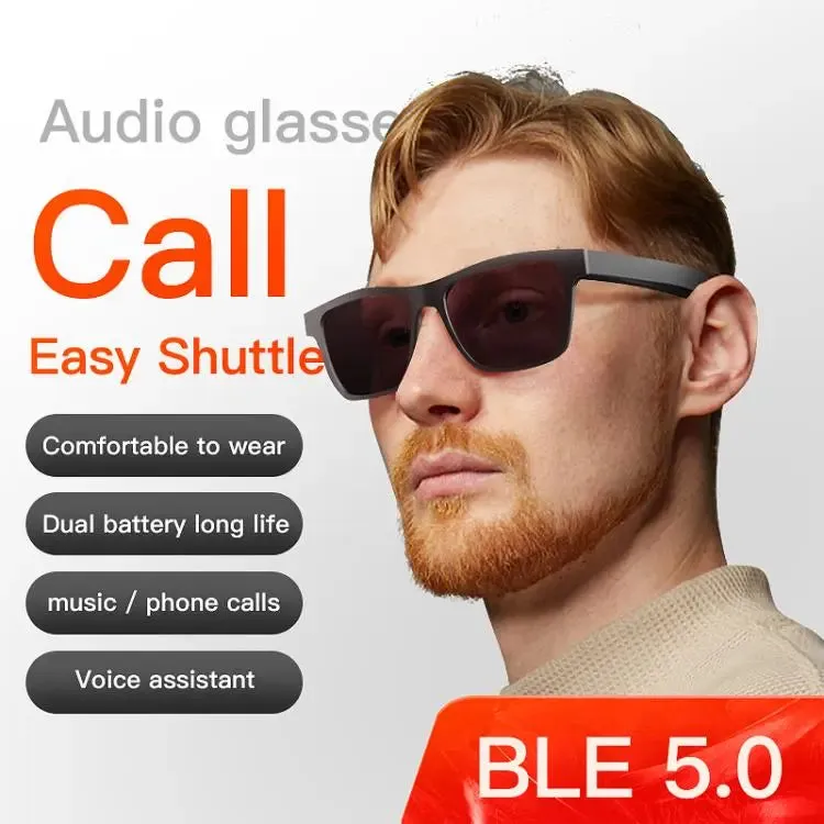 E10 Smart Audio Bluetooth Glasses, Style: Touch Style(Black)