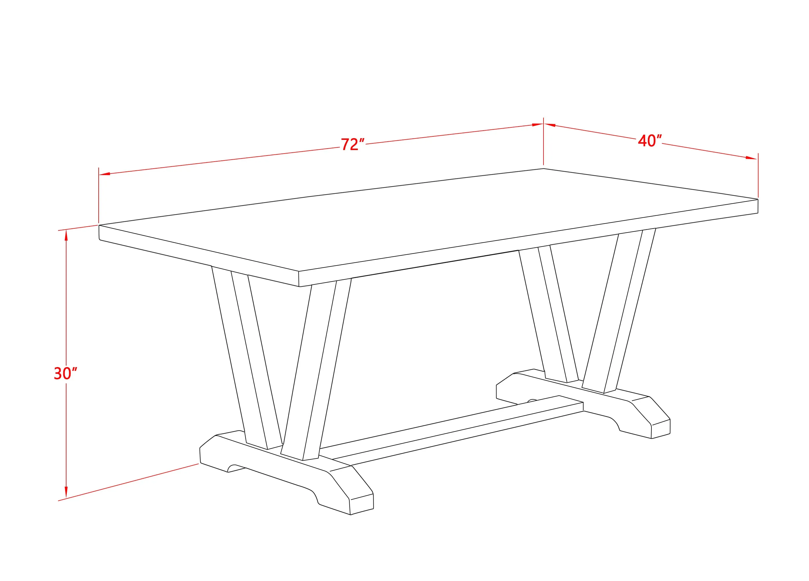 East West Furniture V027EN206-7 7 Piece Dining Table Set Consist of a Rectangle Kitchen Table with V-Legs and 6 Dark Shitake Linen Fabric Parson Dining Chairs