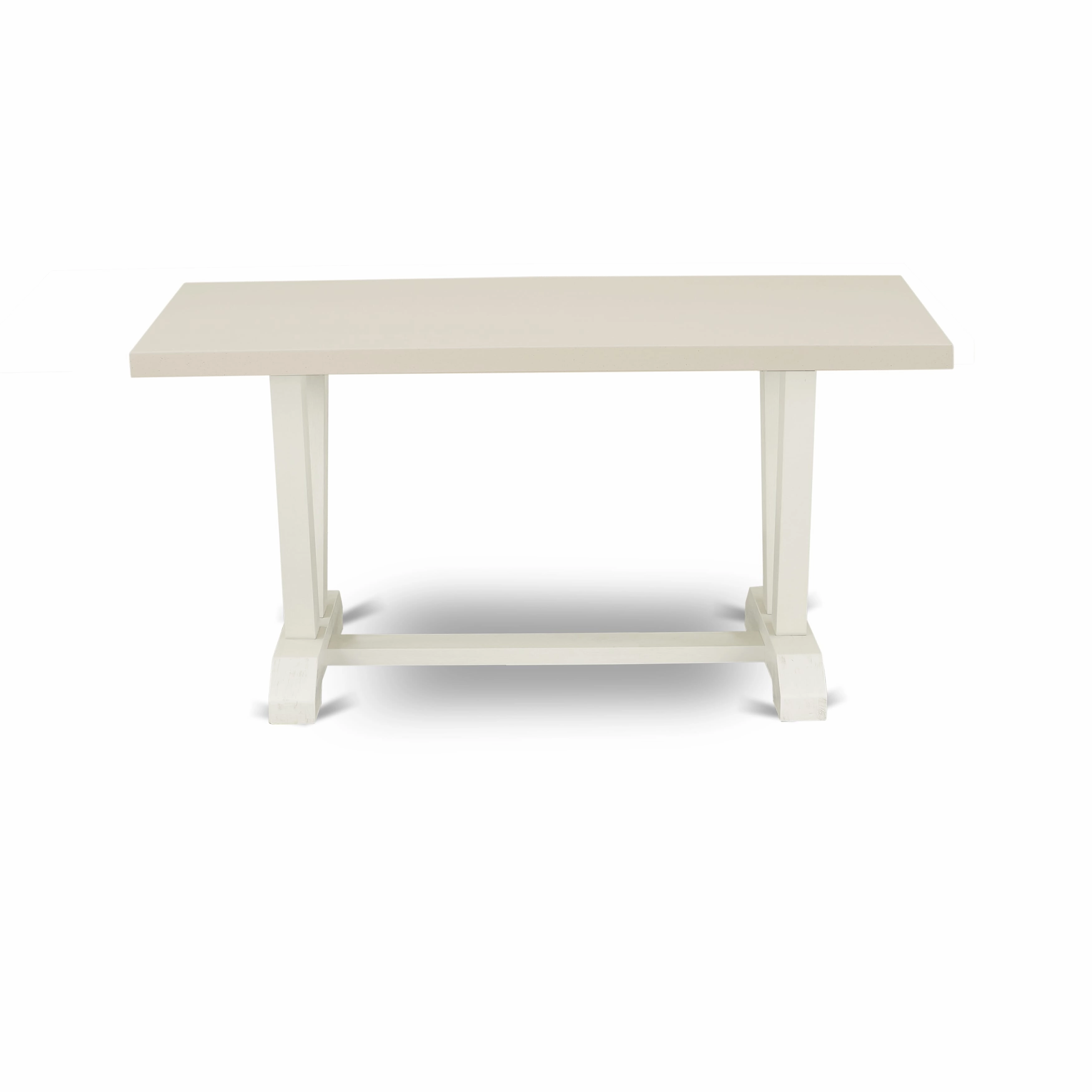 East West Furniture V026Ba201-7 - 7-Piece Kitchen Set - 6 Kitchen Parson Chair and a Dinner Table Hardwood Frame