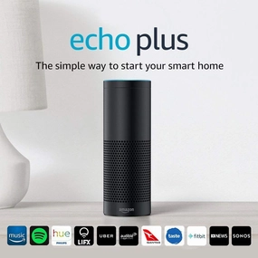 Echo Plus – With built-in smart home hub, Black
