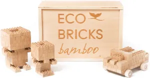 Eco-Bricks 90 Piece Bamboo Wood Block Set