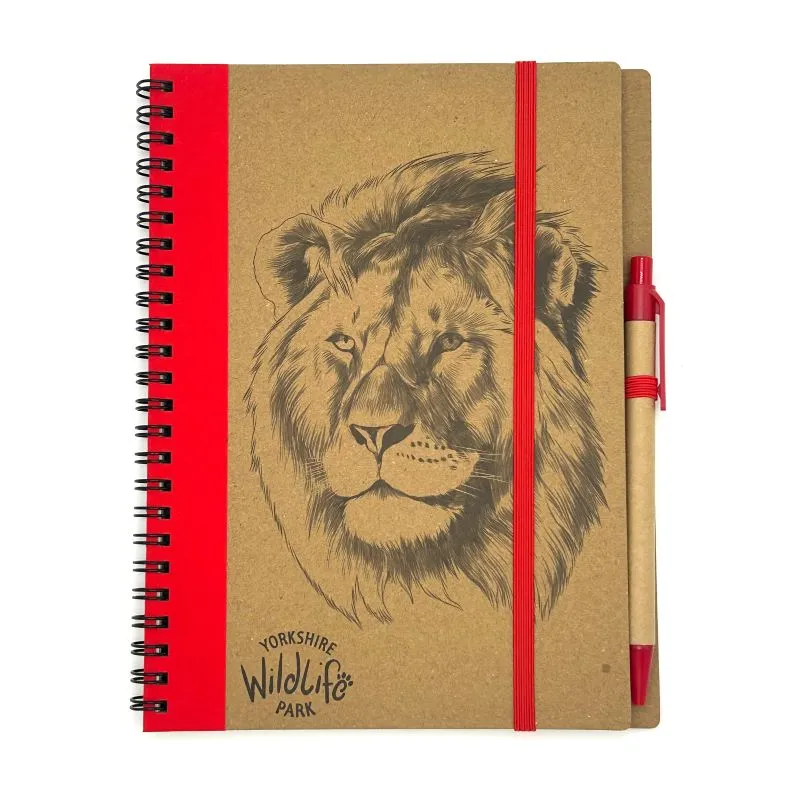 Eco Notebook & Pen Lion - A5