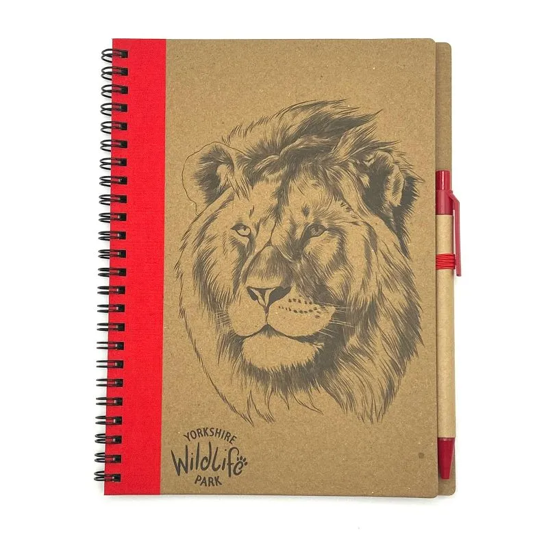 Eco Notebook & Pen Lion - A5