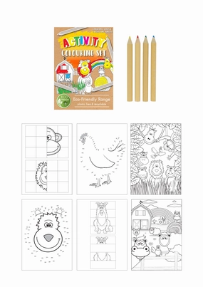 Eco Friendly Mini Activity Colouring Set