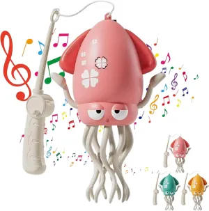 Electric Dancing Octopus Toy, Wiggly Wonder Octopus, Automatic Obstacle Avoidance Octopus Sensor Toy, Creative Magic Crazy 8-Leg Action Obstacle with LED Lights & Music, Self-Navigating (Pink)